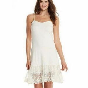 Matilda Jane White Eyelet Lace Spoonful of Sugar Dress Extender Medium